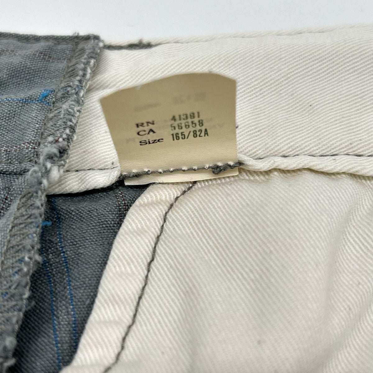 RRL ダブルアールエル 0200015339　ブルー ストライプ ストレートパンツ ボトムス
