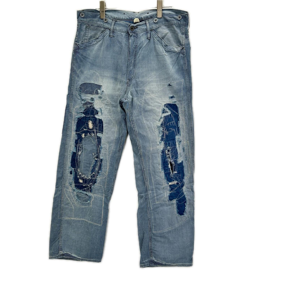 RRL ダブルアールエル 25SS 5ポケット リペア インディゴ ヴィンテージ デニム ボトムス