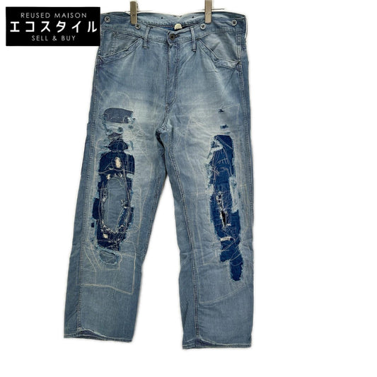 RRL ダブルアールエル 25SS 5ポケット リペア インディゴ ヴィンテージ デニム ボトムス