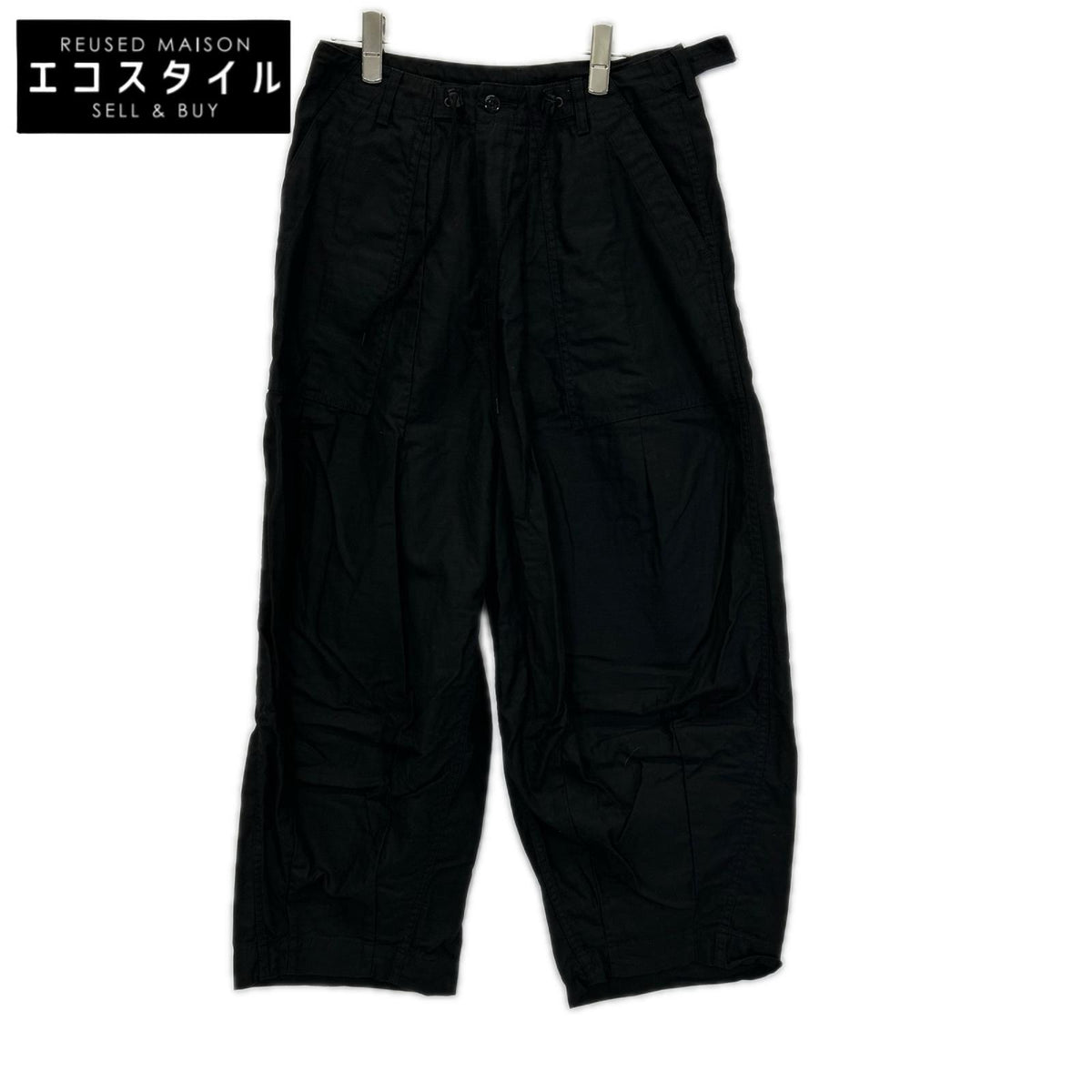 needles ニードルズ 26SS SX195 ブラック H.D.ファティーグパンツ ボトムス