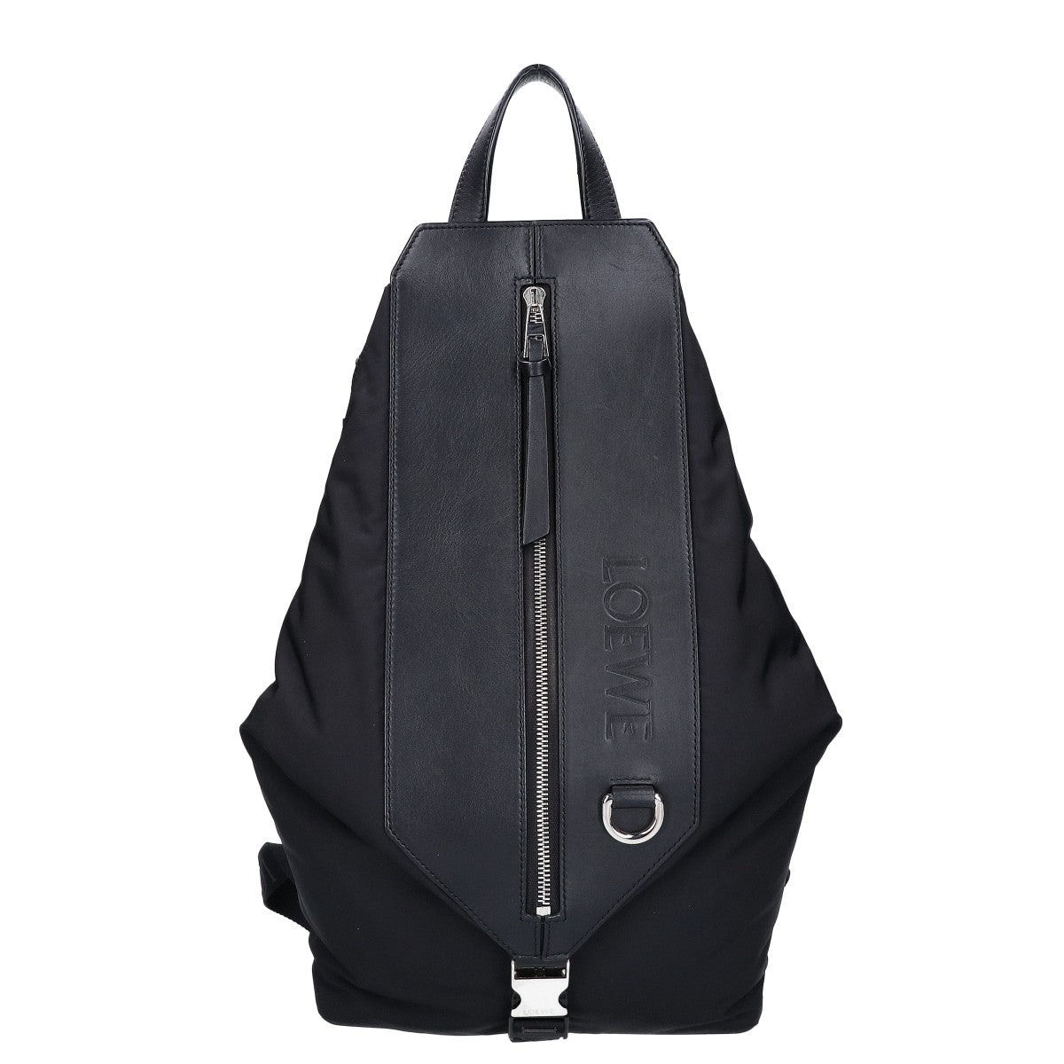 LOEWE ロエベ 美品 ナイロンxレザー コンバーチブル バックパック スモール リュック バックパック