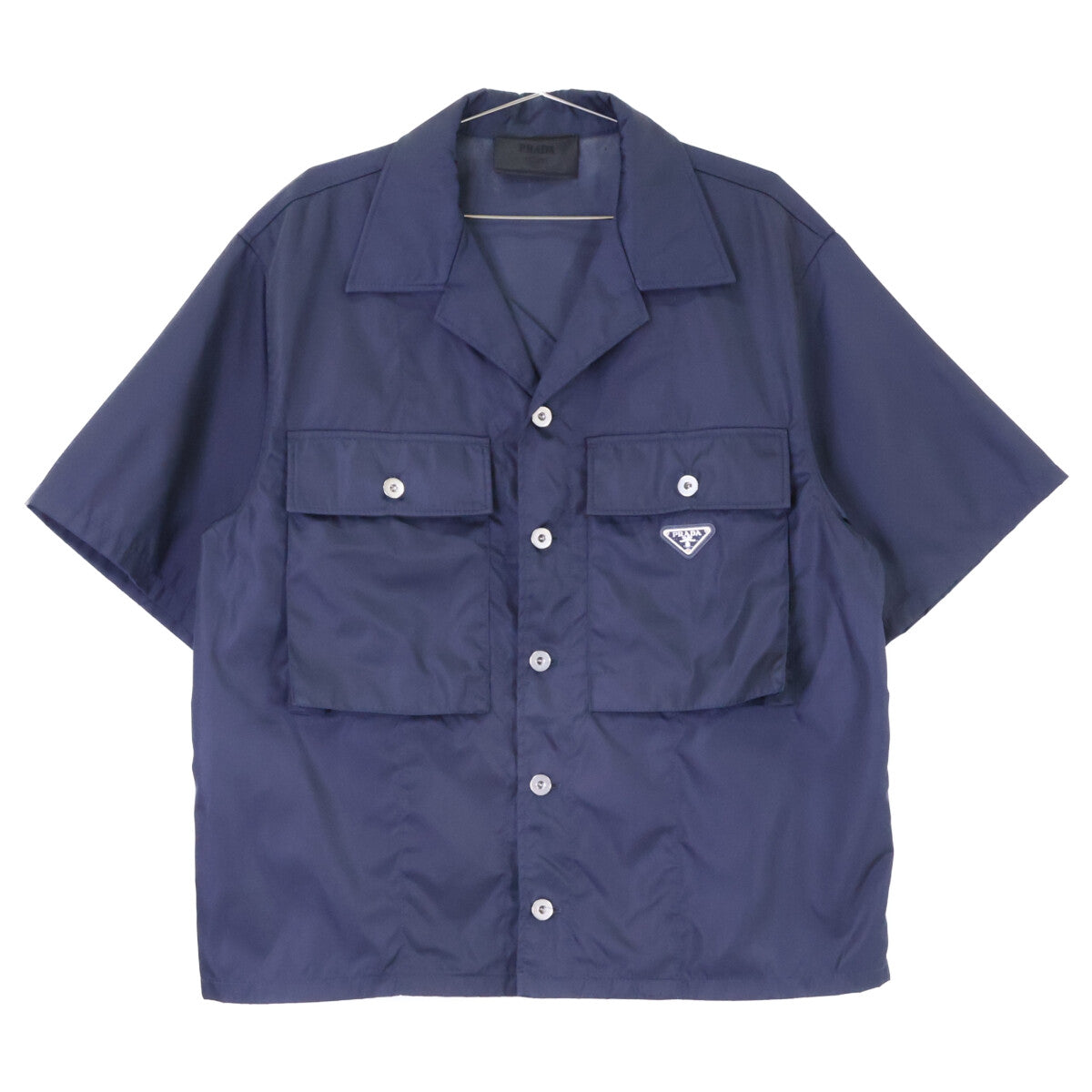PRADA プラダ 【国内正規】SC637 RE-NYLON トライアングルロゴプレート 半袖シャツ トップス