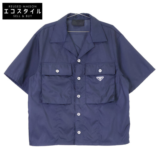 PRADA プラダ 【国内正規】SC637 RE-NYLON トライアングルロゴプレート 半袖シャツ トップス
