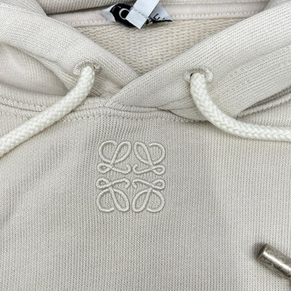LOEWE ロエベ H526Y25X48 ホワイト アナグラム刺繍プルオーバーパーカー( トップス