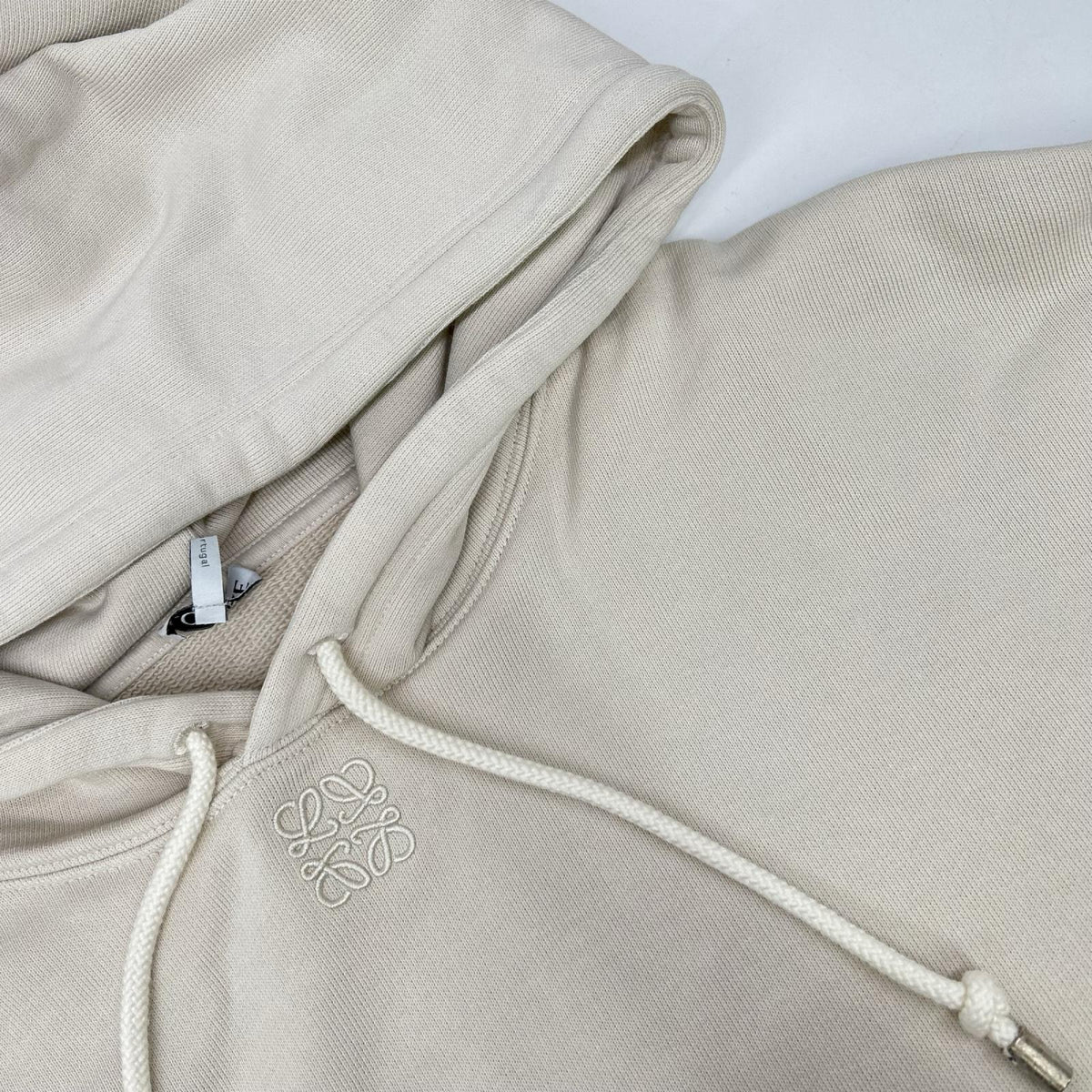 LOEWE ロエベ H526Y25X48 ホワイト アナグラム刺繍プルオーバーパーカー( トップス