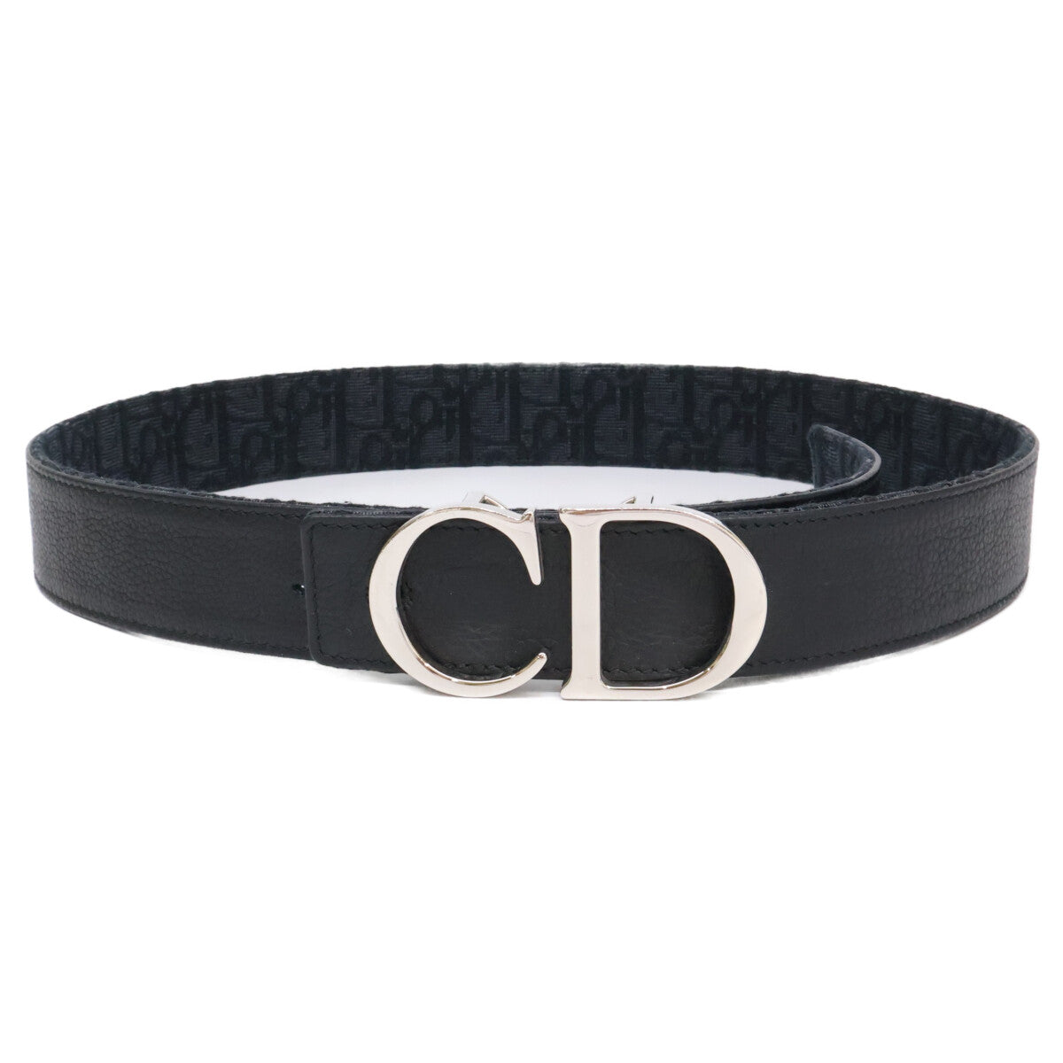 DIOR ディオール 【美品】23-MA-0233 CDバックル トロッター オブリーク リバーシブル ベルト