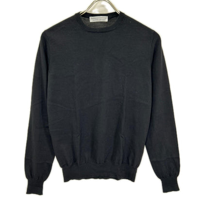 FILIPPO DE LAURENTIIS フィリッポ・デ・ローレンティス 0210-2610303 ブラック ウールシルク ニット トップス