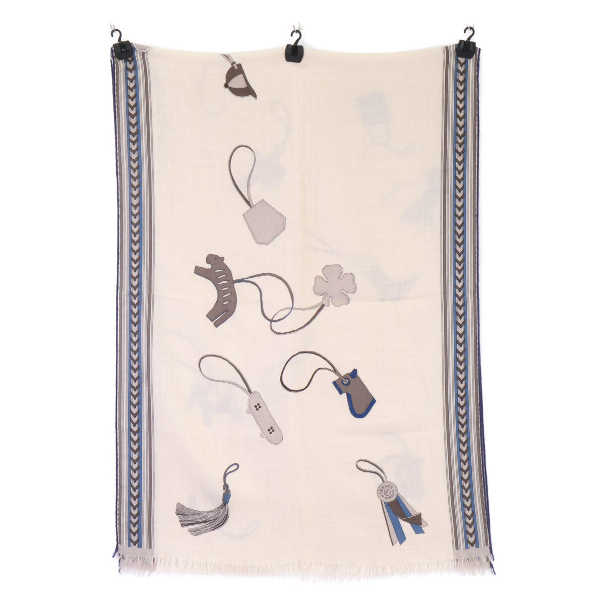 HERMES エルメス 【美品】H693944T 15 Et Gris Gris エ・グリ・グリ カシミヤ/シルク レクタングル ストール