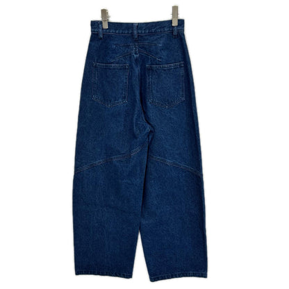 Ameri アメリ ブルー SPANGLE BIJOU EGG DENIM PANTS デニムパンツ ボトムス