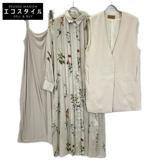 Ameri アメリ 02120550580 ホワイト UND NEVAEH VEST SET DRESS ワンピース