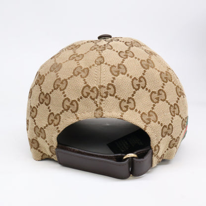 GUCCI グッチ 【美品/国内正規】200035 GGキャンバス シェリーライン ベースボールキャップ 帽子