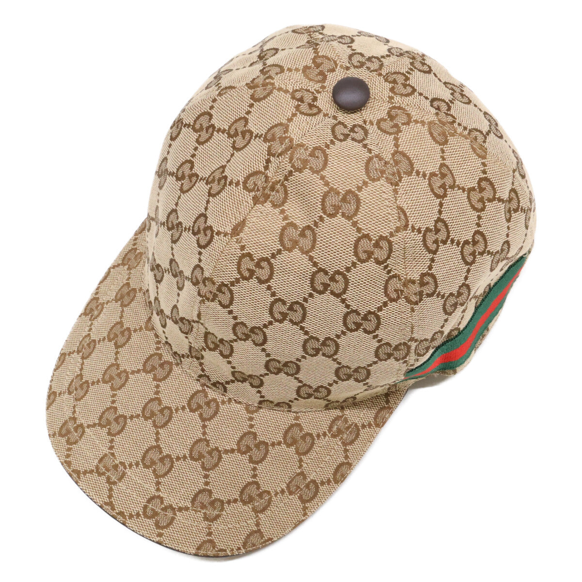 GUCCI グッチ 【美品/国内正規】200035 GGキャンバス シェリーライン ベースボールキャップ 帽子