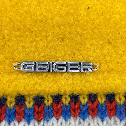 GEIGER イエロー ジップ ニット 長袖 トップス
