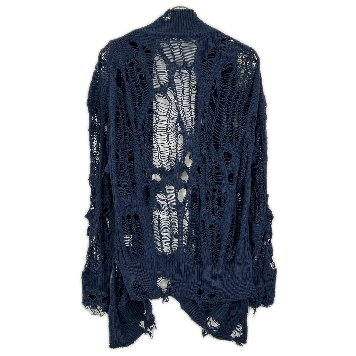 Y's ワイズ YQ-K65-046 ネイビー Thread Design Knit Cardigan トップス