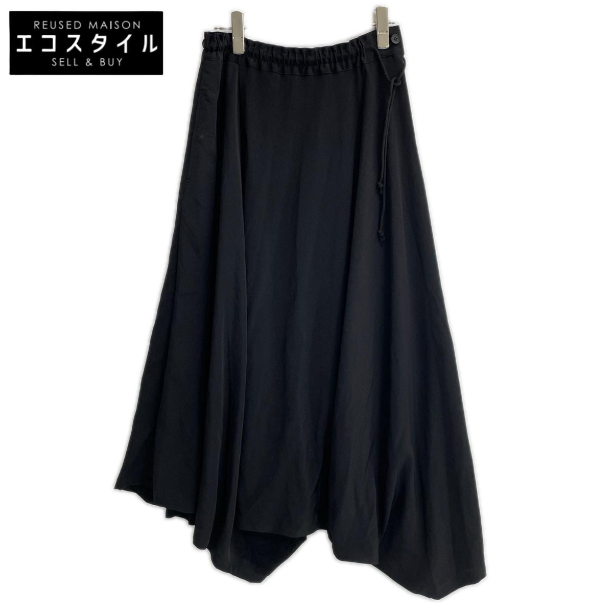 Yohji Yamamoto FEMME ヨウジヤマモトファム 26SS FK-P63-500 Ta/Pe CREPE DE CHINE TRIANGLE PANTS ボトムス