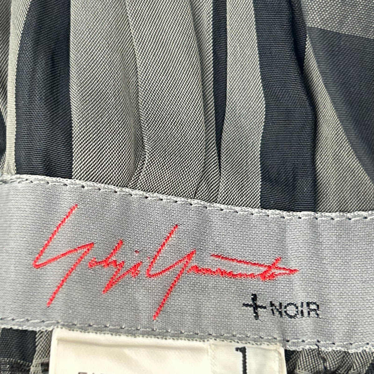 YOHJI YAMAMOTO +NOIR ヨウジヤマモトプリュスノアール 20SS NN-P18-233 キュプラ混 チェックプリーツ シャーリング ワイド パンツ ボトムス