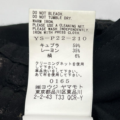 Y's ワイズ 24SS YS-P22-210 ブラック HAND PAINTED バルーンパンツ ボトムス