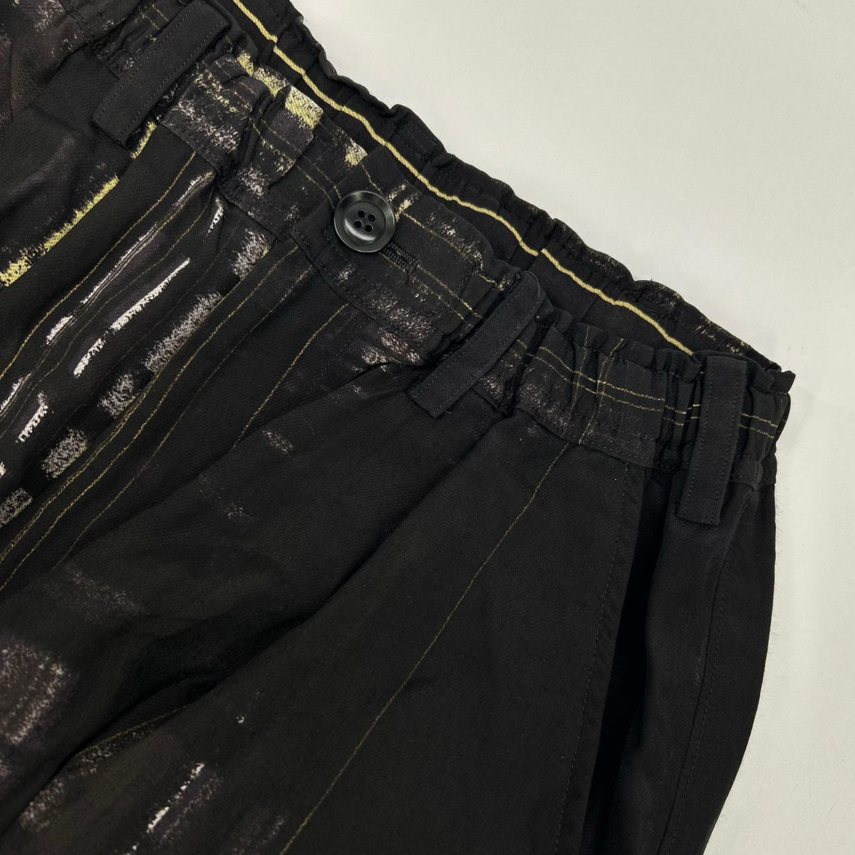Y's ワイズ 24SS YS-P22-210 ブラック HAND PAINTED バルーンパンツ ボトムス