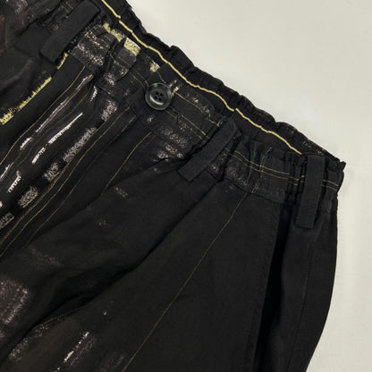 Y's ワイズ 24SS YS-P22-210 ブラック HAND PAINTED バルーンパンツ ボトムス