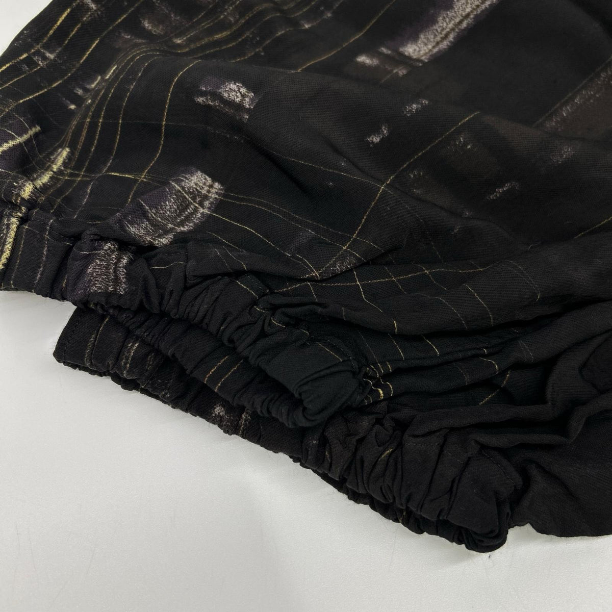 Y's ワイズ 24SS YS-P22-210 ブラック HAND PAINTED バルーンパンツ ボトムス