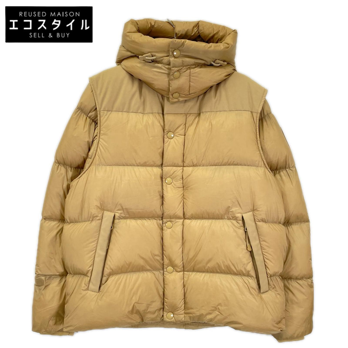 BURBERRY バーバリー ベージュ 8045182 デタッチャブルスリーブ 4WAY パファージャケット ジャケット