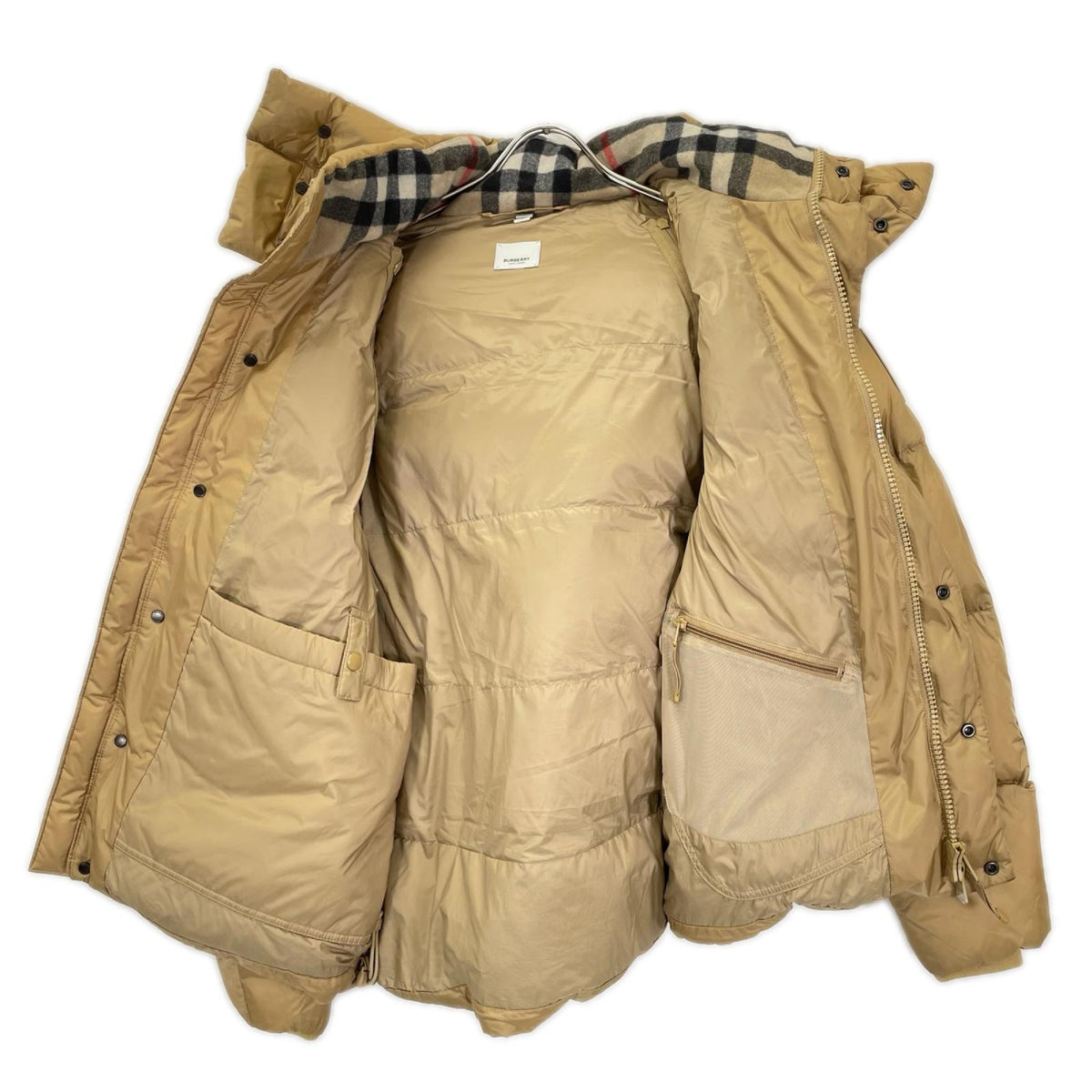 BURBERRY バーバリー ベージュ 8045182 デタッチャブルスリーブ 4WAY パファージャケット ジャケット