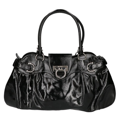 SalvatoreFerragamo サルバトーレフェラガモ ガンチーニ パテントレザー トートバッグ