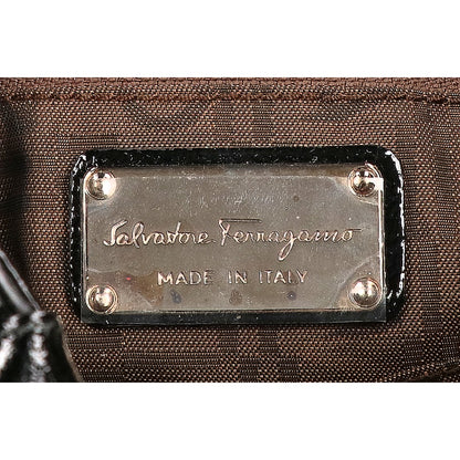 SalvatoreFerragamo サルバトーレフェラガモ ガンチーニ パテントレザー トートバッグ
