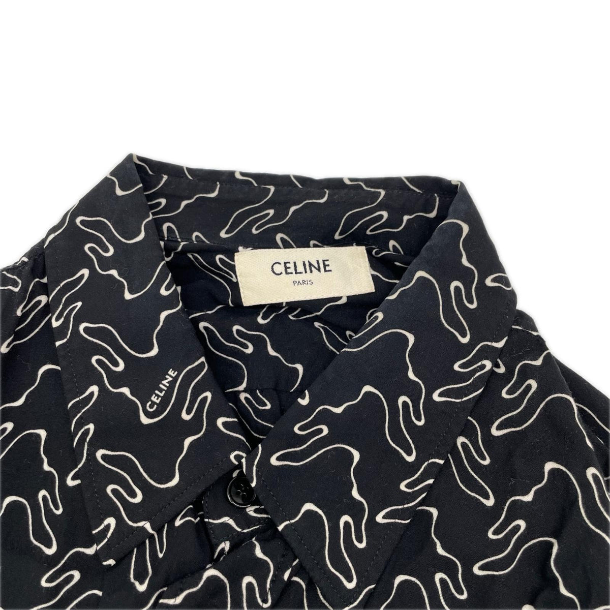CELINE セリーヌ 2C813977R ゴーストプリントルーズフィットシャツ トップス