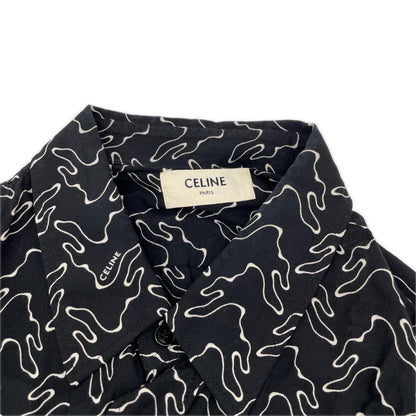 CELINE セリーヌ 2C813977R ゴーストプリントルーズフィットシャツ トップス