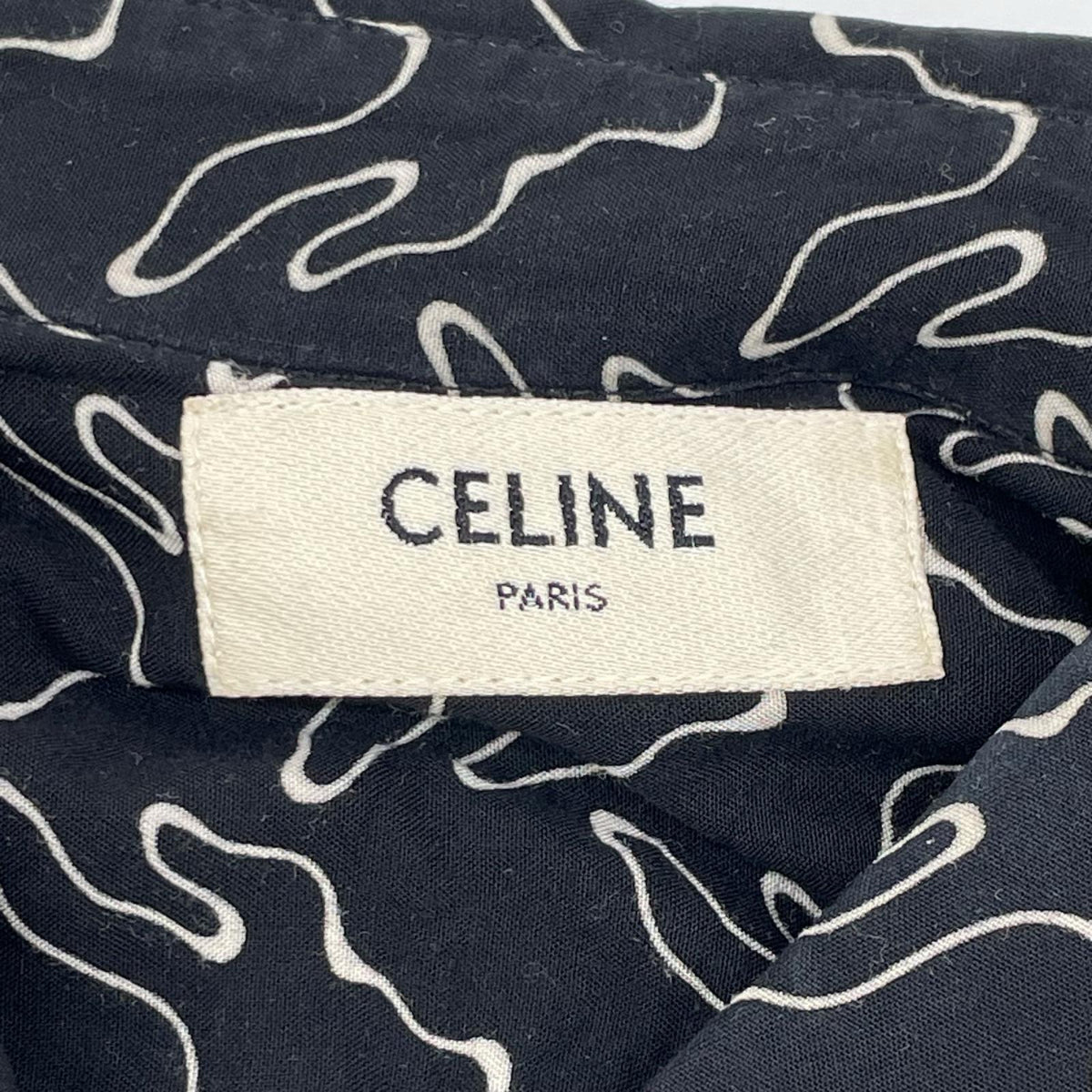 CELINE セリーヌ 2C813977R ゴーストプリントルーズフィットシャツ トップス