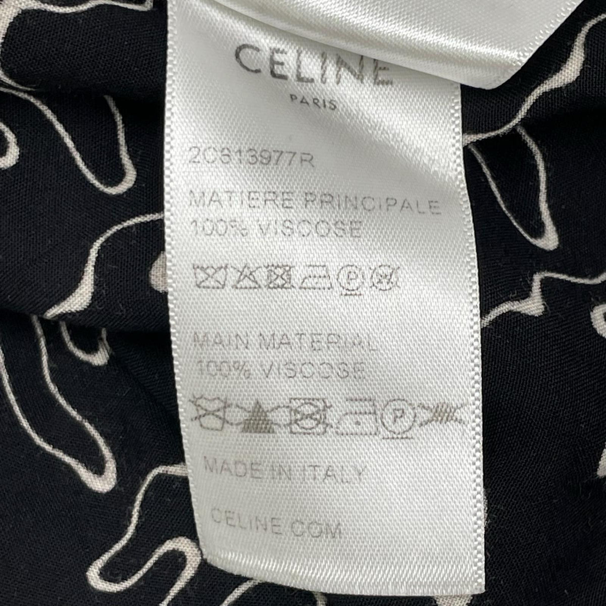 CELINE セリーヌ 2C813977R ゴーストプリントルーズフィットシャツ トップス