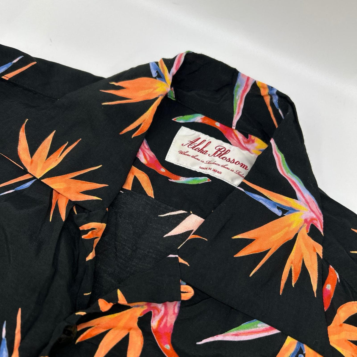 ALOHABLOSSOM アロハブロッサム ブラック 総柄 アロハシャツ トップス