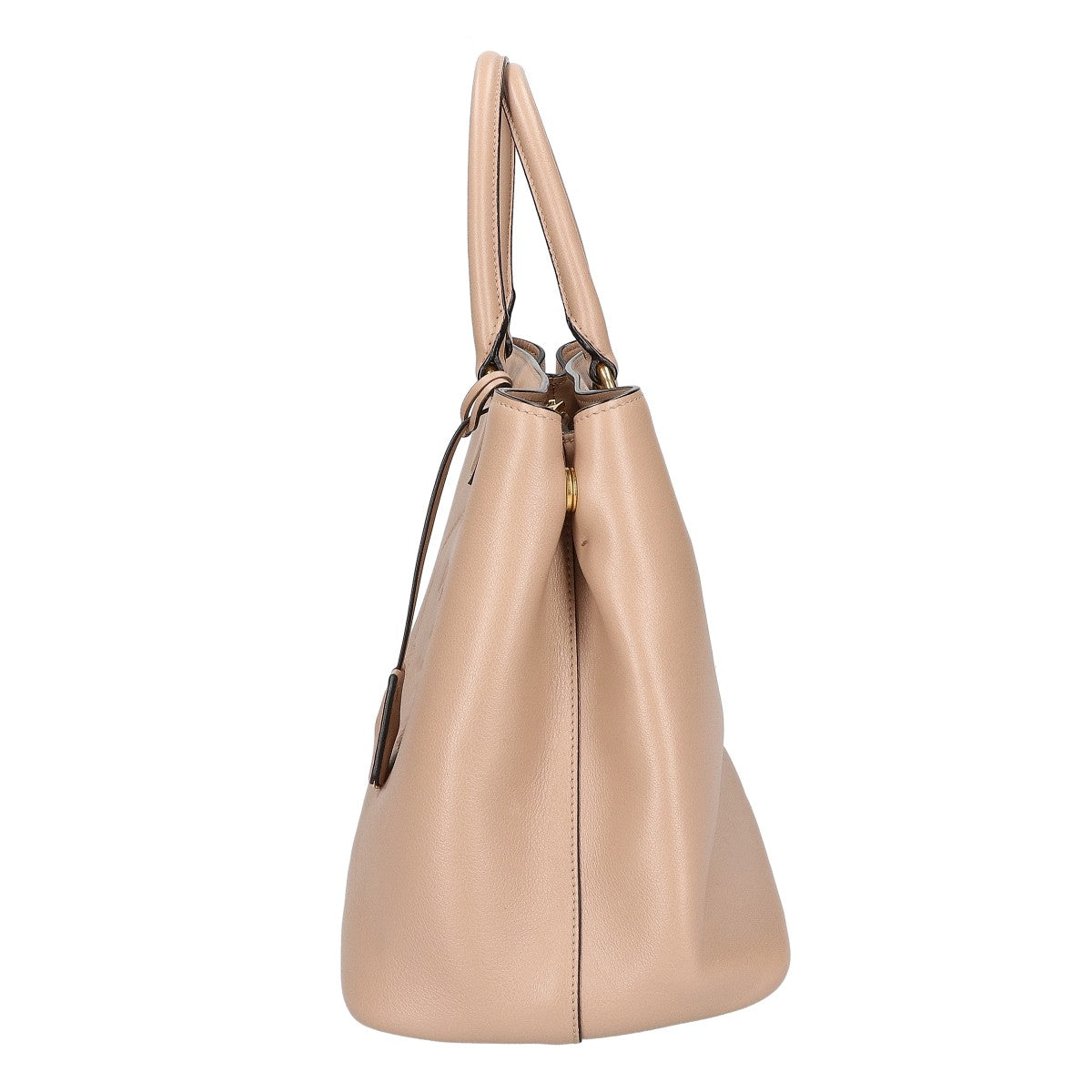 PRADA プラダ 美品 1BA579 グレースカーフレザー エンボスロゴ 2WAY ハンドバッグ