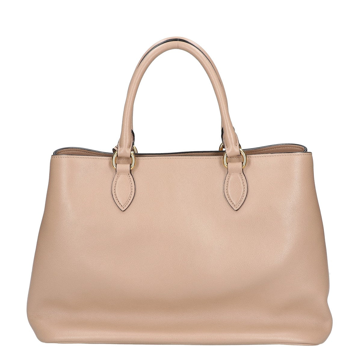 PRADA プラダ 美品 1BA579 グレースカーフレザー エンボスロゴ 2WAY ハンドバッグ