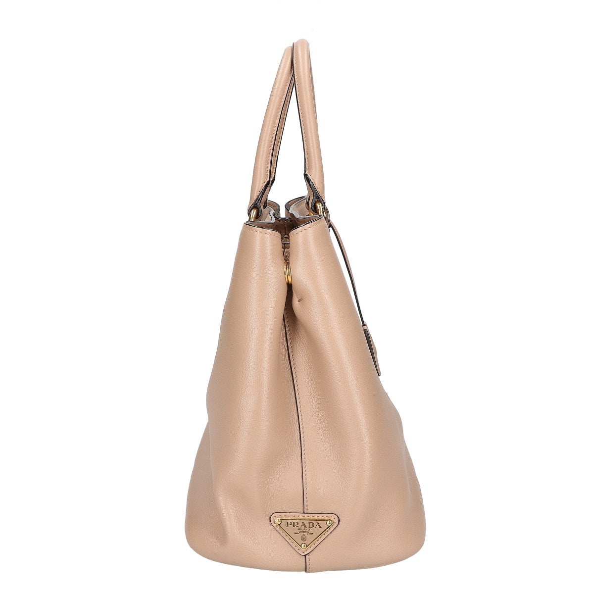 PRADA プラダ 美品 1BA579 グレースカーフレザー エンボスロゴ 2WAY ハンドバッグ