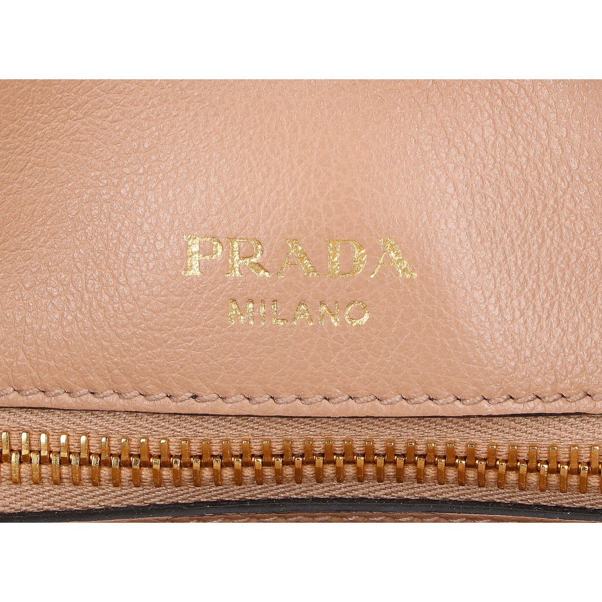 PRADA プラダ 美品 1BA579 グレースカーフレザー エンボスロゴ 2WAY ハンドバッグ