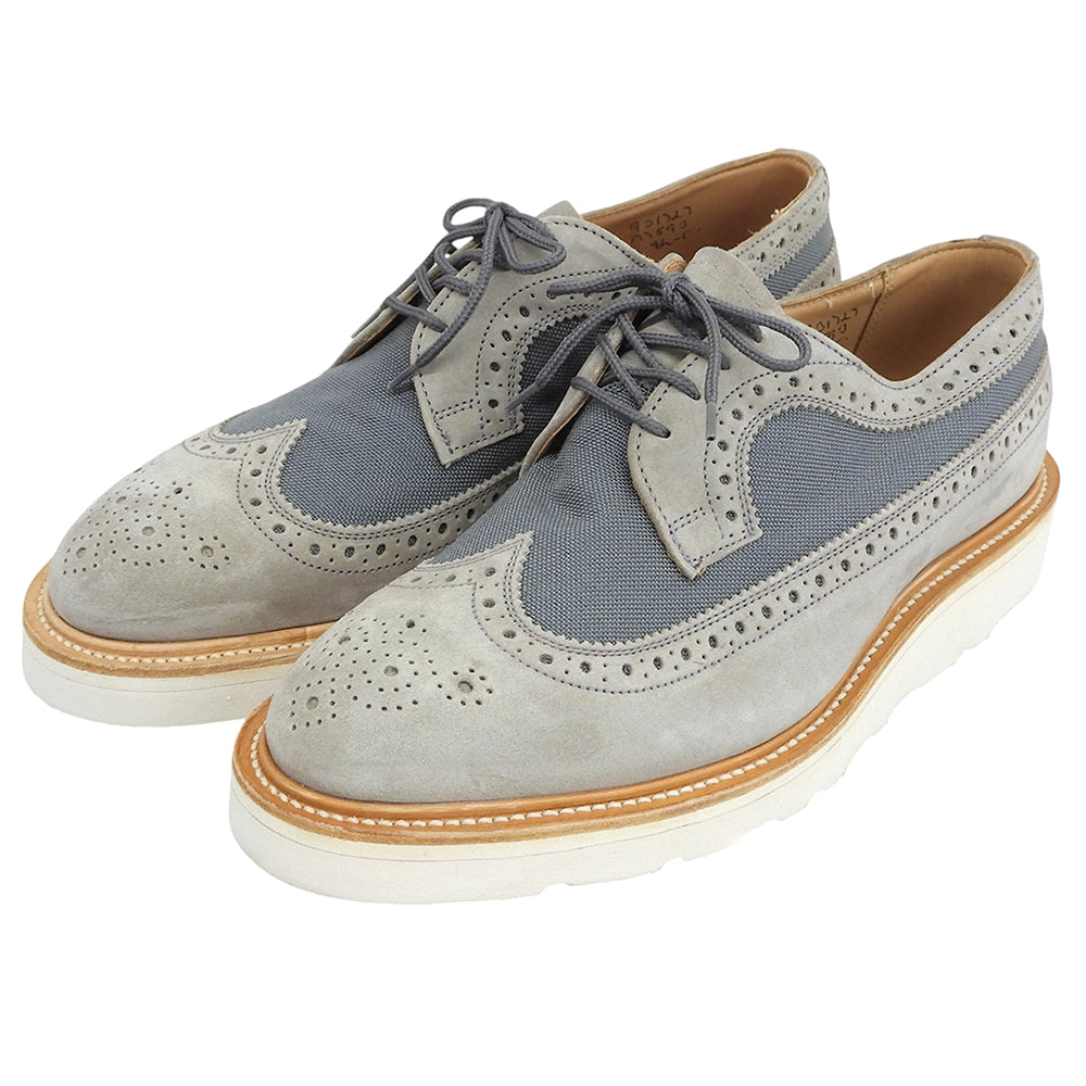 Engineered Garments エンジニアードガーメンツ 新品同様 スエード Two Tone Derby Brogue シューズ メンズ グレー 8.5 シューズ