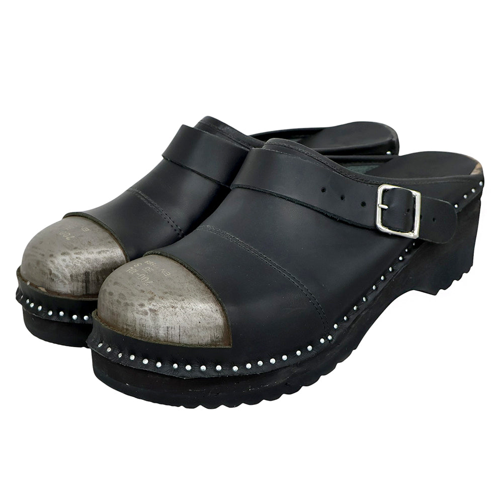 needles ニードルズ Swedish Clog-Safety/Smooth/Steel Toe サボ シューズ メンズ ブラック 43 シューズ