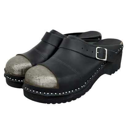 needles ニードルズ Swedish Clog-Safety/Smooth/Steel Toe サボ シューズ メンズ ブラック 43 シューズ
