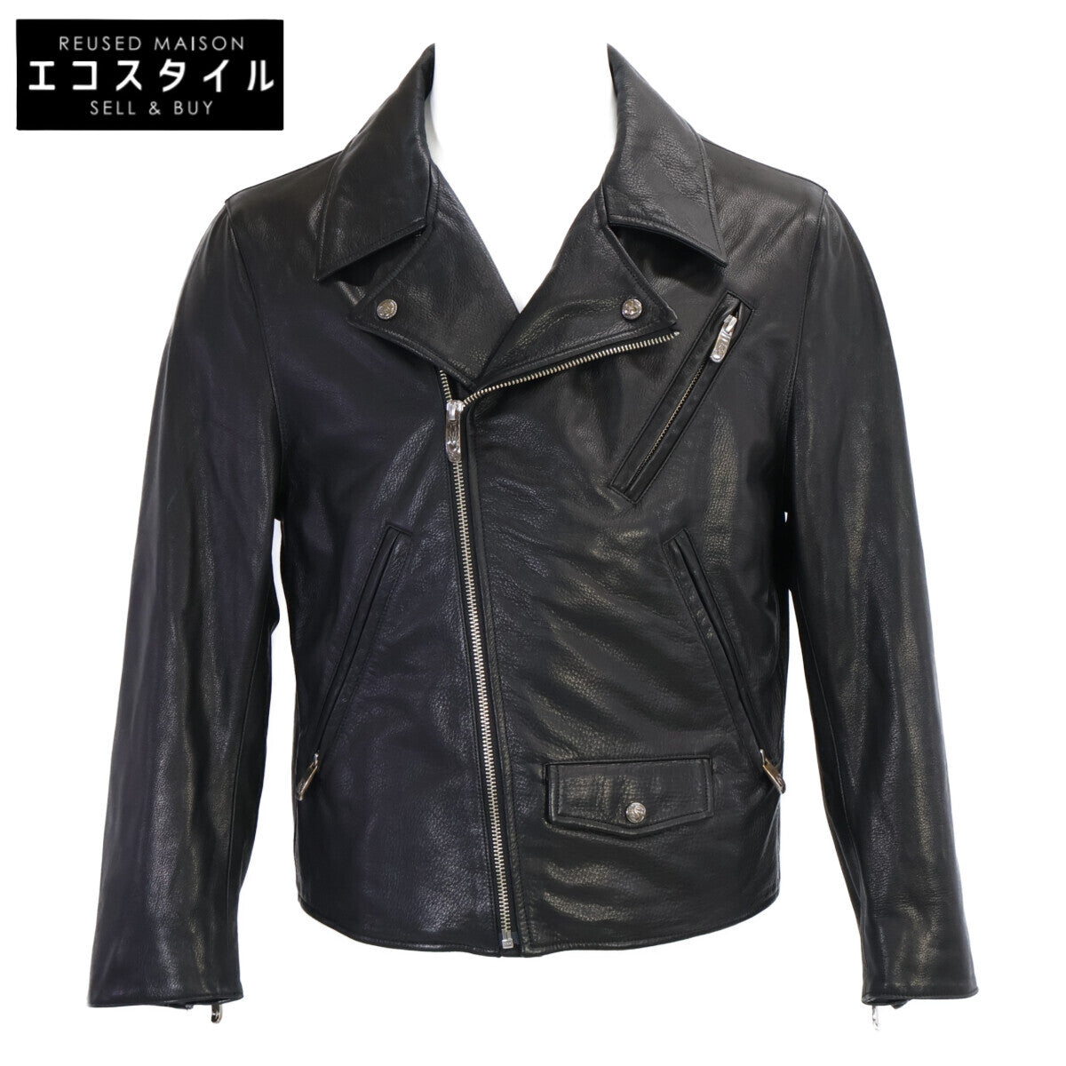 Porter Classic ポータークラシック 【美品】PC-017-1962-0010-0011 PC LOVE & PEACE SILVER ダブルライダースジャケット ジャケット