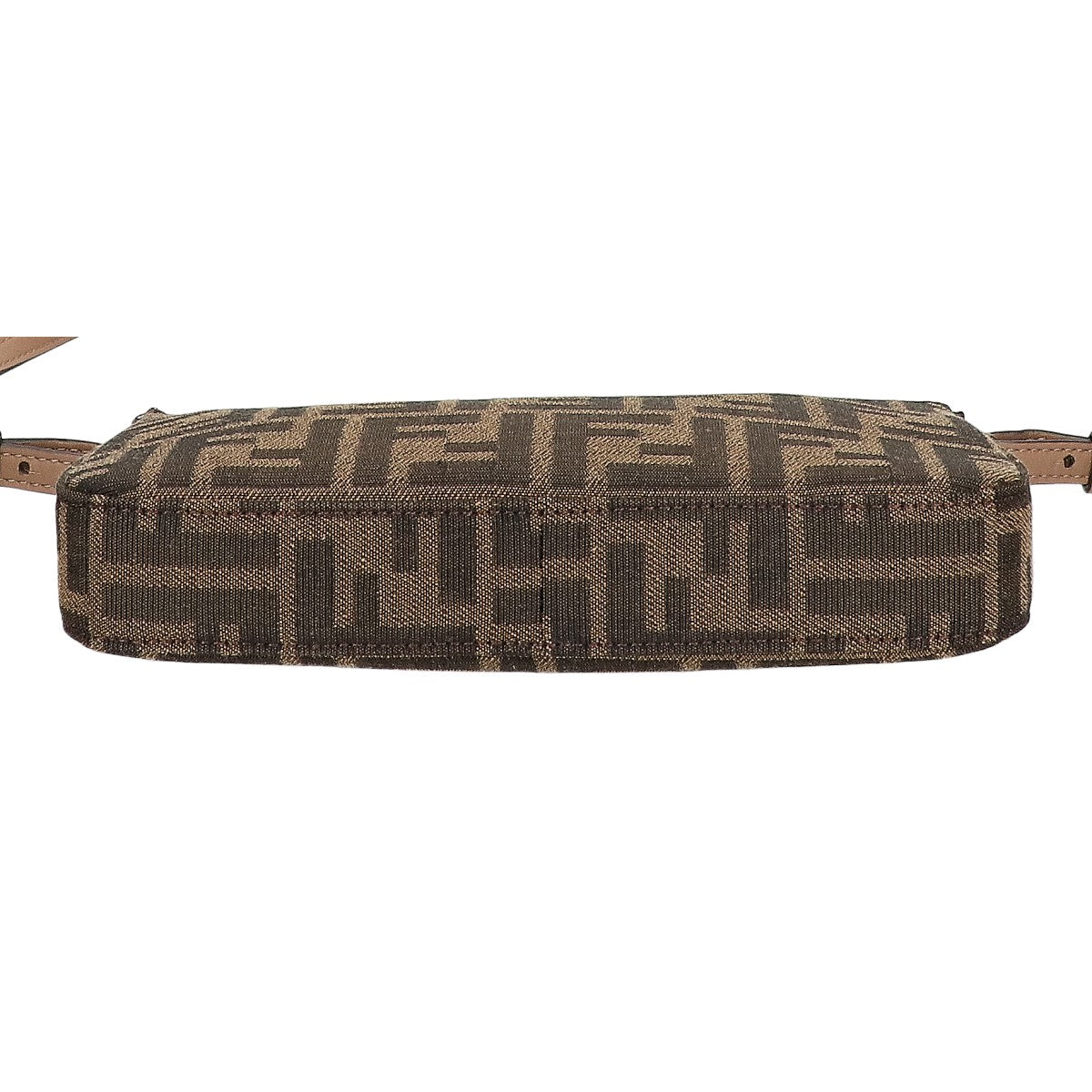 FENDI フェンディ 8BS073 BAGUETTE POUCH ズッカ柄 FFジャカードファブリック バゲットポーチ スリム クラッチ チェーンバッグ ショルダーバッグ