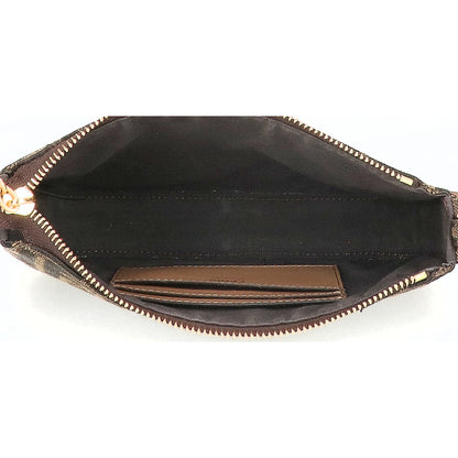 FENDI フェンディ 8BS073 BAGUETTE POUCH ズッカ柄 FFジャカードファブリック バゲットポーチ スリム クラッチ チェーンバッグ ショルダーバッグ