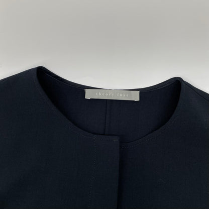 theory luxe セオリーリュクス 23SS ネイビー ノースリーブ オールインワン オーバーオール オールインワン
