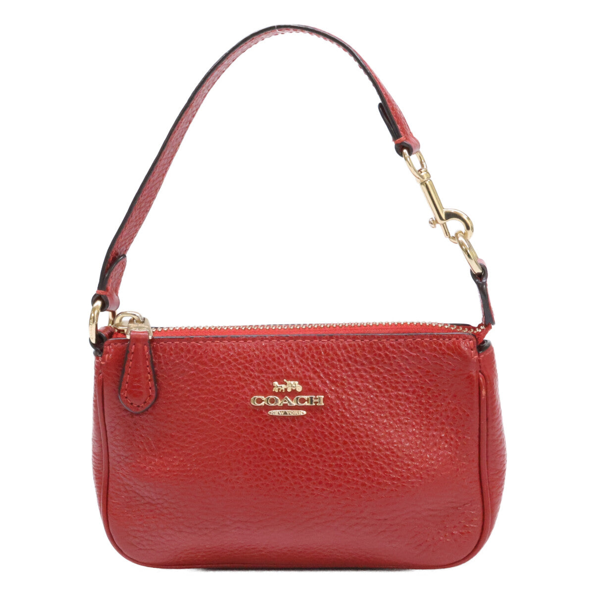 COACH コーチ ぺプルレザー ミニ バッグ ハンドバッグ