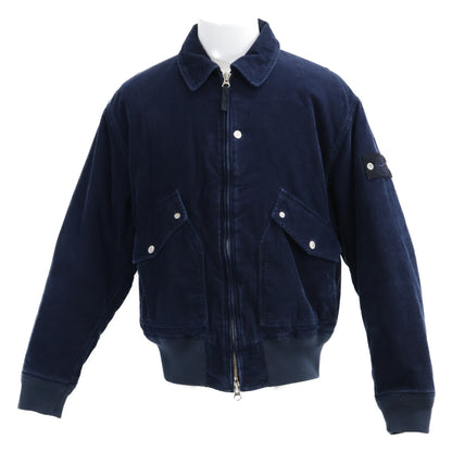 STONE ISLAND ストーンアイランド 【美品/国内正規】K2S154100123S0J10 Indigo Micro Corduroy-RINSED コーデュロイ 中綿入り ブルゾン ジャケット