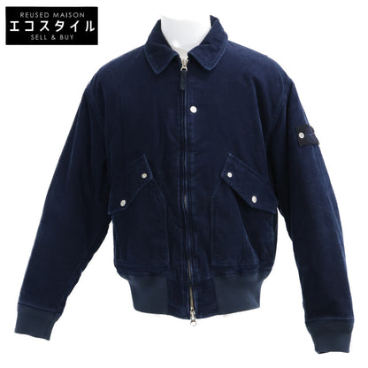 STONE ISLAND ストーンアイランド 【美品/国内正規】K2S154100123S0J10 Indigo Micro Corduroy-RINSED コーデュロイ 中綿入り ブルゾン ジャケット