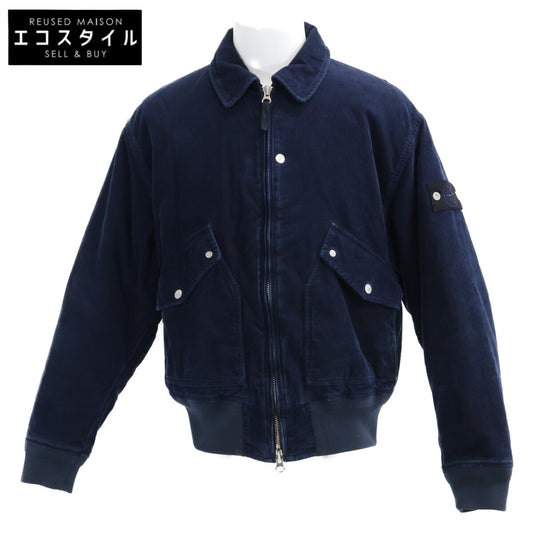 STONE ISLAND ストーンアイランド 【美品/国内正規】K2S154100123S0J10 Indigo Micro Corduroy-RINSED コーデュロイ 中綿入り ブルゾン ジャケット