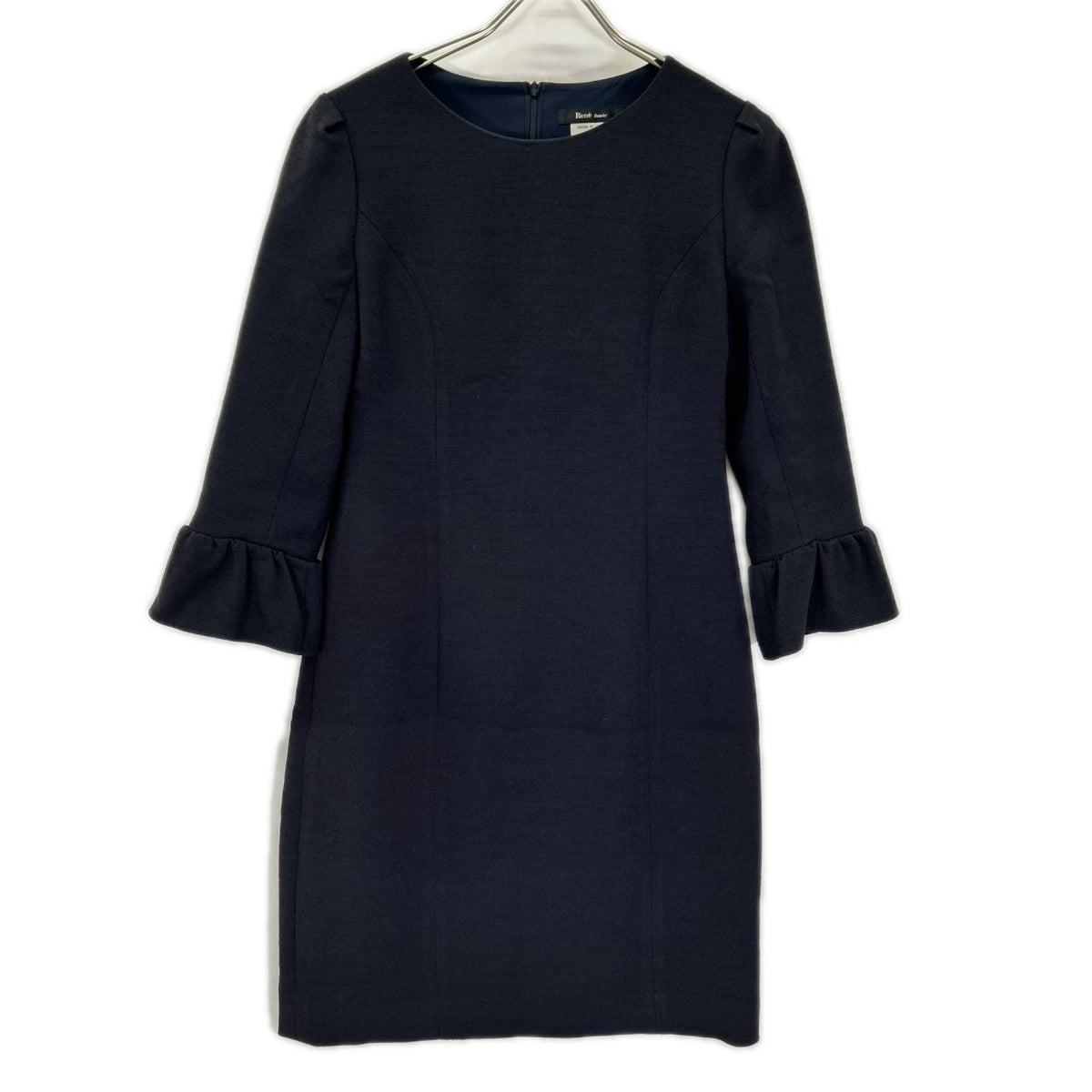 Rene basic ルネ ベーシック ネイビー 5816170 マドモアゼル 7分丈バルーンワンピース ワンピース