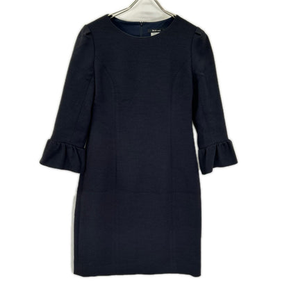 Rene basic ルネ ベーシック ネイビー 5816170 マドモアゼル 7分丈バルーンワンピース ワンピース
